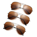 Fashion 1 Set 3 Pcs Parent-Child Sun Shades Mommy and Me Glasses Family Matching Classic Pilot Polarized Sunglasses