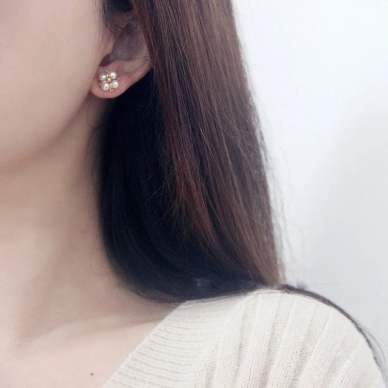Natural Pearl Earrings Gold Filled Handmade Oorbellen Party Jewelry Not Fade Pendientes Boucle D'oreille Boho Earrings