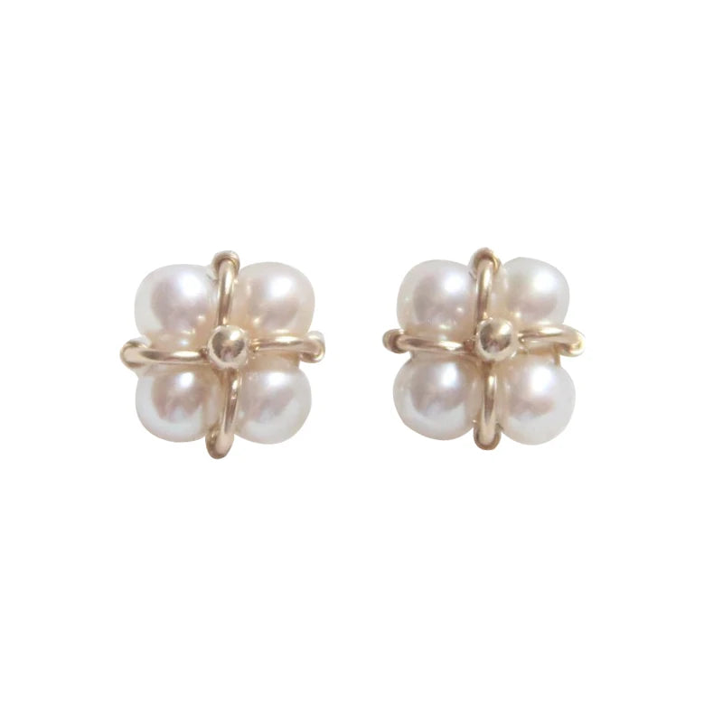 Natural Pearl Earrings Gold Filled Handmade Oorbellen Party Jewelry Not Fade Pendientes Boucle D'oreille Boho Earrings