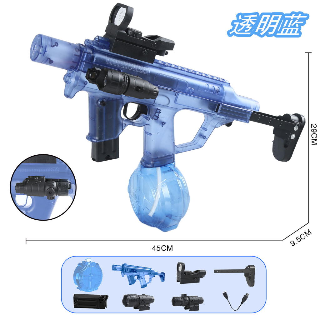 Firelight Ice Rat Flashing Electric Water Gun Children's Toy Water Spray Continuous High-Pressure Powerful Long-Range New Linkage Water Gun