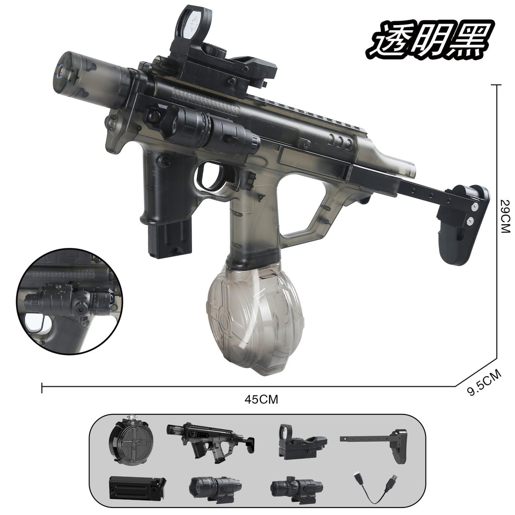Firelight Ice Rat Flashing Electric Water Gun Children's Toy Water Spray Continuous High-Pressure Powerful Long-Range New Linkage Water Gun