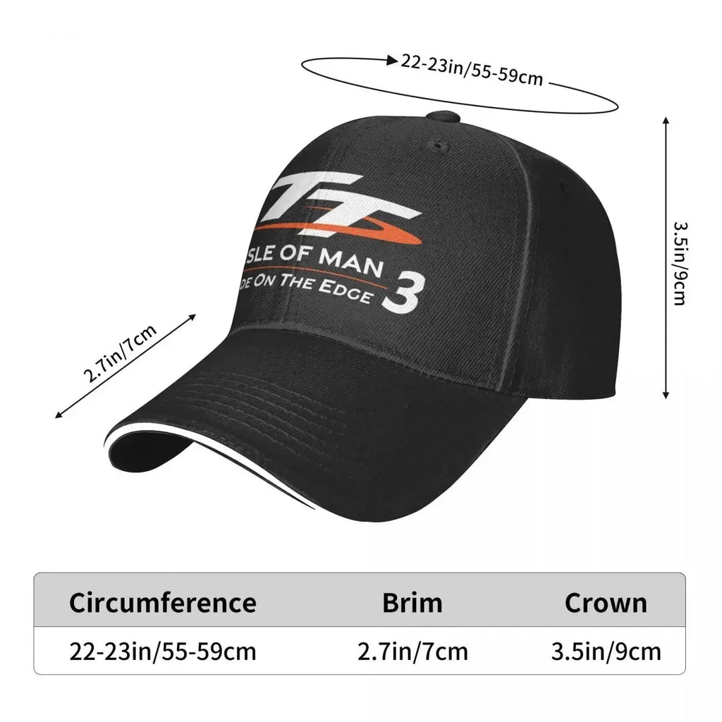 2023 New Arrival Casquette TT3 Isle Of Man TT Motorcycle Racing Stuff for Men Women Trucker Hats Classic Sun Cap