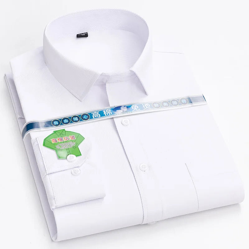 2026 Long Sleeve  Chemise Homme Tops for Men  Mens Clothing  White Shirt  Mens Fashion Clothing Trends