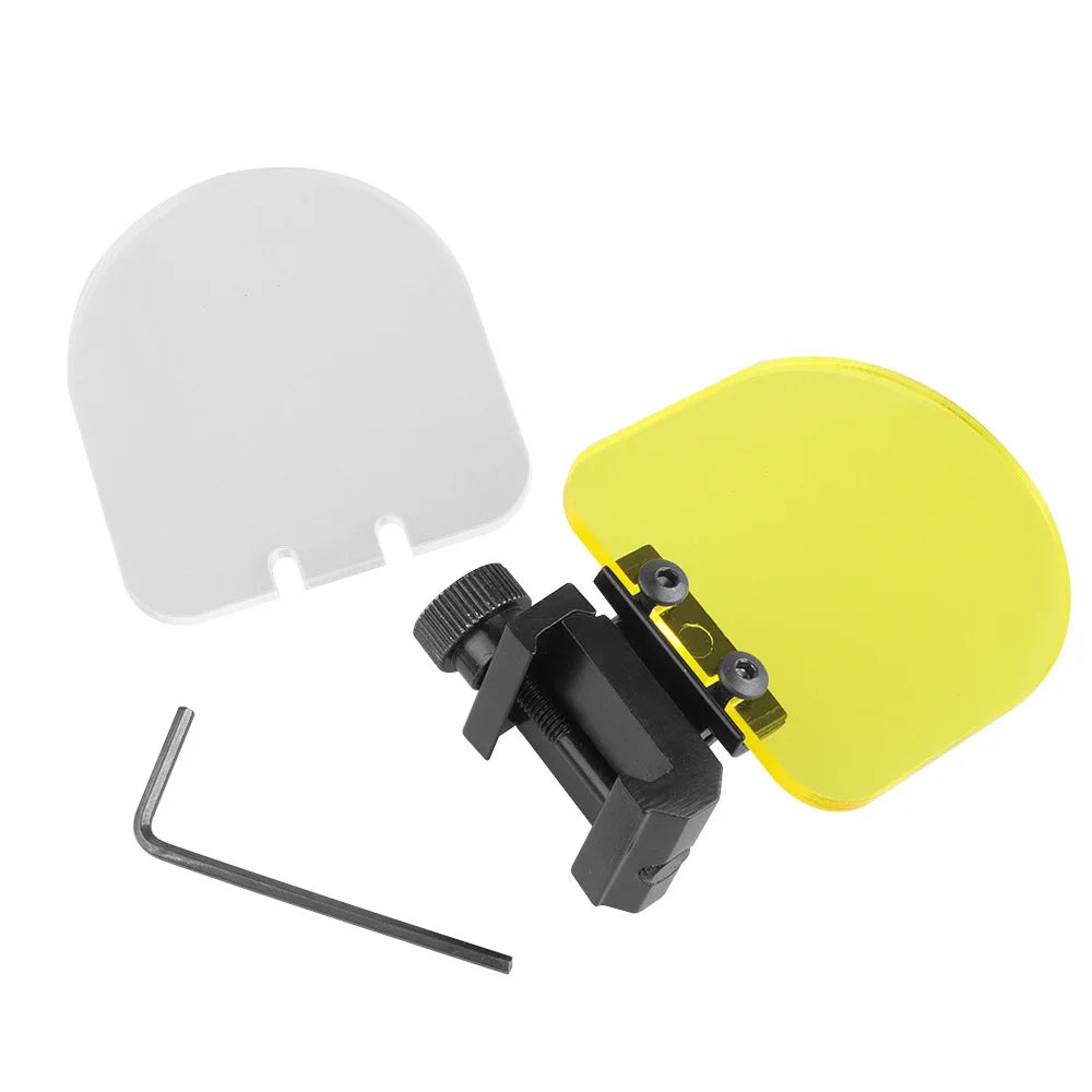Tactical Flip Up 20mm Scope Mount Transparent Bulletproof Lens Protector Cover Airsoft Riflescope Red Dot Sight Accessories