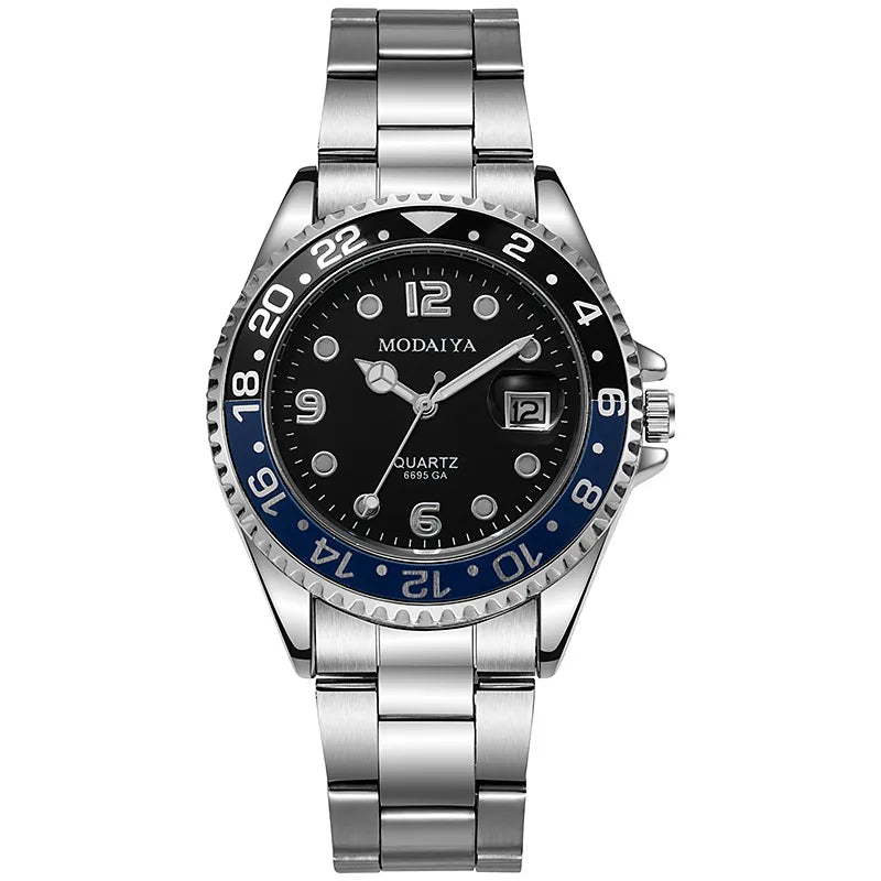Fashion Men's Watches Date High-end Luxury Casual Sport Clock Classic Business Quartz Male Stainless Steel Wristwatches