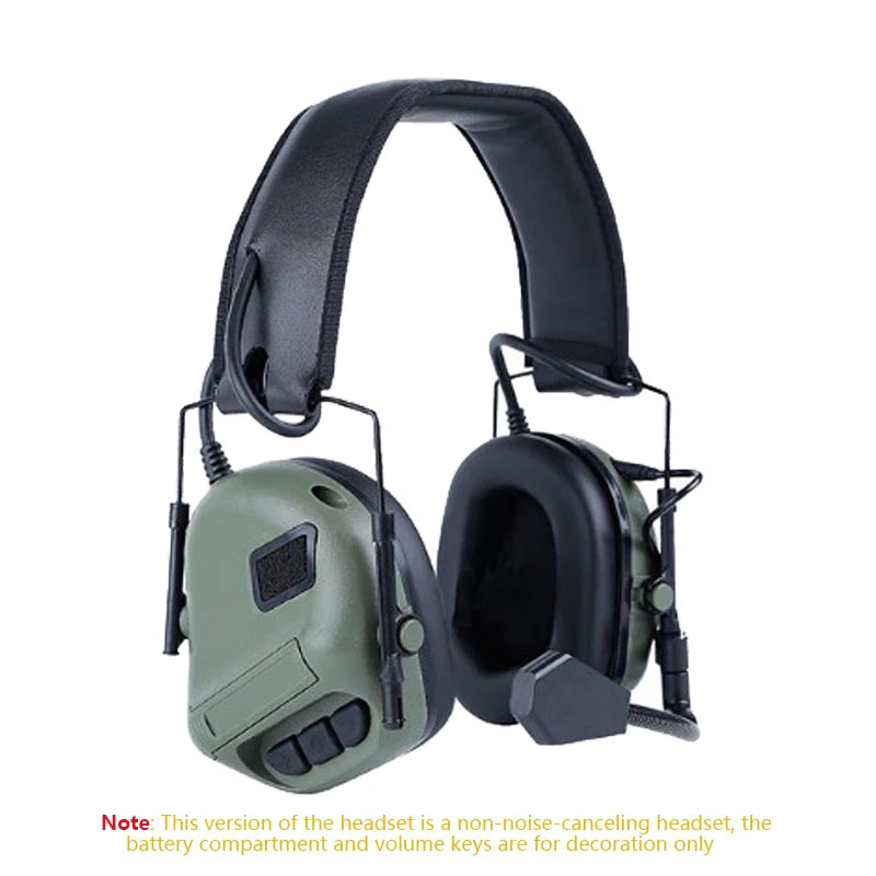 Tactical Militar Headset Without Sound Pickup Noise Reduction Version Head Wearing Hunting Airsoft Shooting Earphone