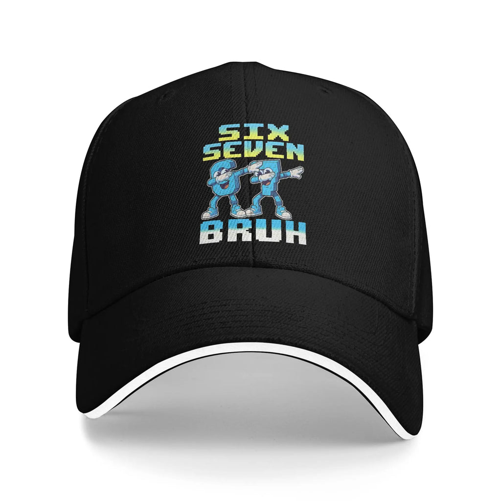 Baseball Cap Bruh 67 Six Seven 6-7 Steal A Brainrot Kids Casquette  Hats Cap , Unique Formal Activities Adjustable Fit Sun Cap