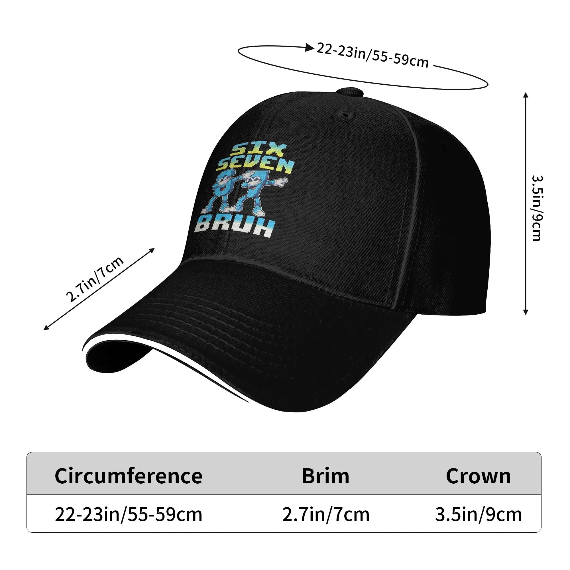 Baseball Cap Bruh 67 Six Seven 6-7 Steal A Brainrot Kids Casquette  Hats Cap , Unique Formal Activities Adjustable Fit Sun Cap