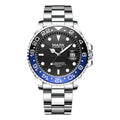 Mark Fairwhale 5140 Fashion Men's Business Steel Strap Wristwatch, Waterproof Calendar Casual Quartz Watch Waterproof Clock
