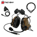 TAC -SKY TSCII Tactical Headset with ARC Rail Adapter Hearing Protection Airsoft Headphones Noise-cancelling Shooting Earmuff