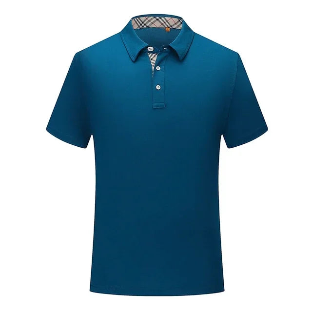 Polo shirt custom printed LOGO pattern lapel 2023 summer business leisure multi-style breathable company group diy embroidery