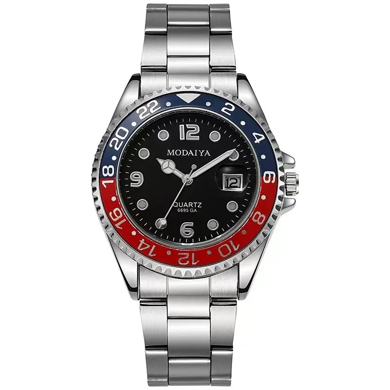 Fashion Men's Watches Date High-end Luxury Casual Sport Clock Classic Business Quartz Male Stainless Steel Wristwatches
