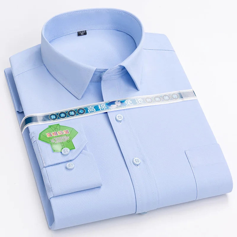 2026 Long Sleeve  Chemise Homme Tops for Men  Mens Clothing  White Shirt  Mens Fashion Clothing Trends