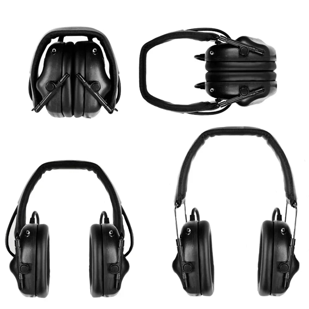 Tactical Earphone Headset Without Sound Pickup Noise Reduction Version Militar Head Wearing Hunting Airsoft Shooting