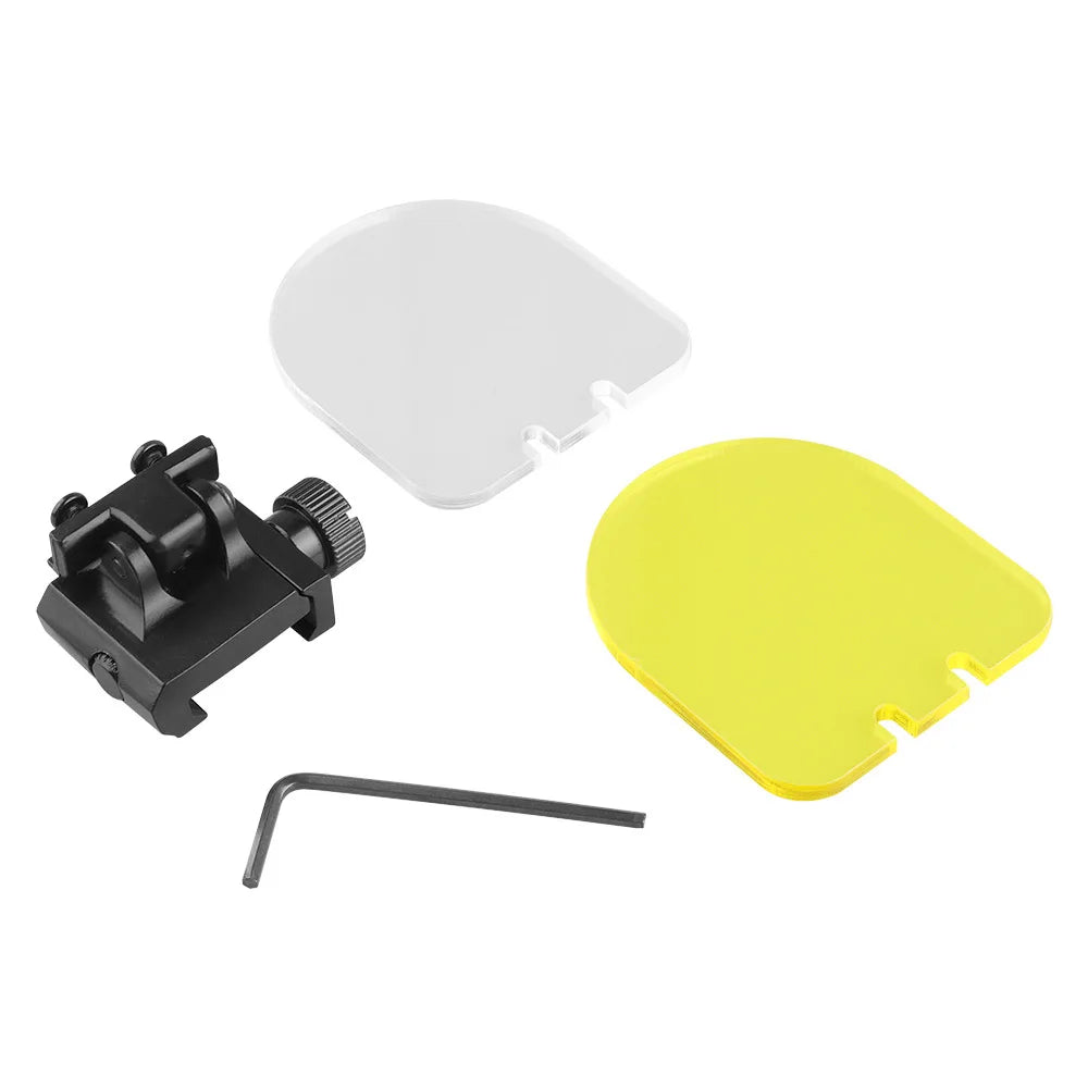 Tactical Flip Up 20mm Scope Mount Transparent Bulletproof Lens Protector Cover Airsoft Riflescope Red Dot Sight Accessories