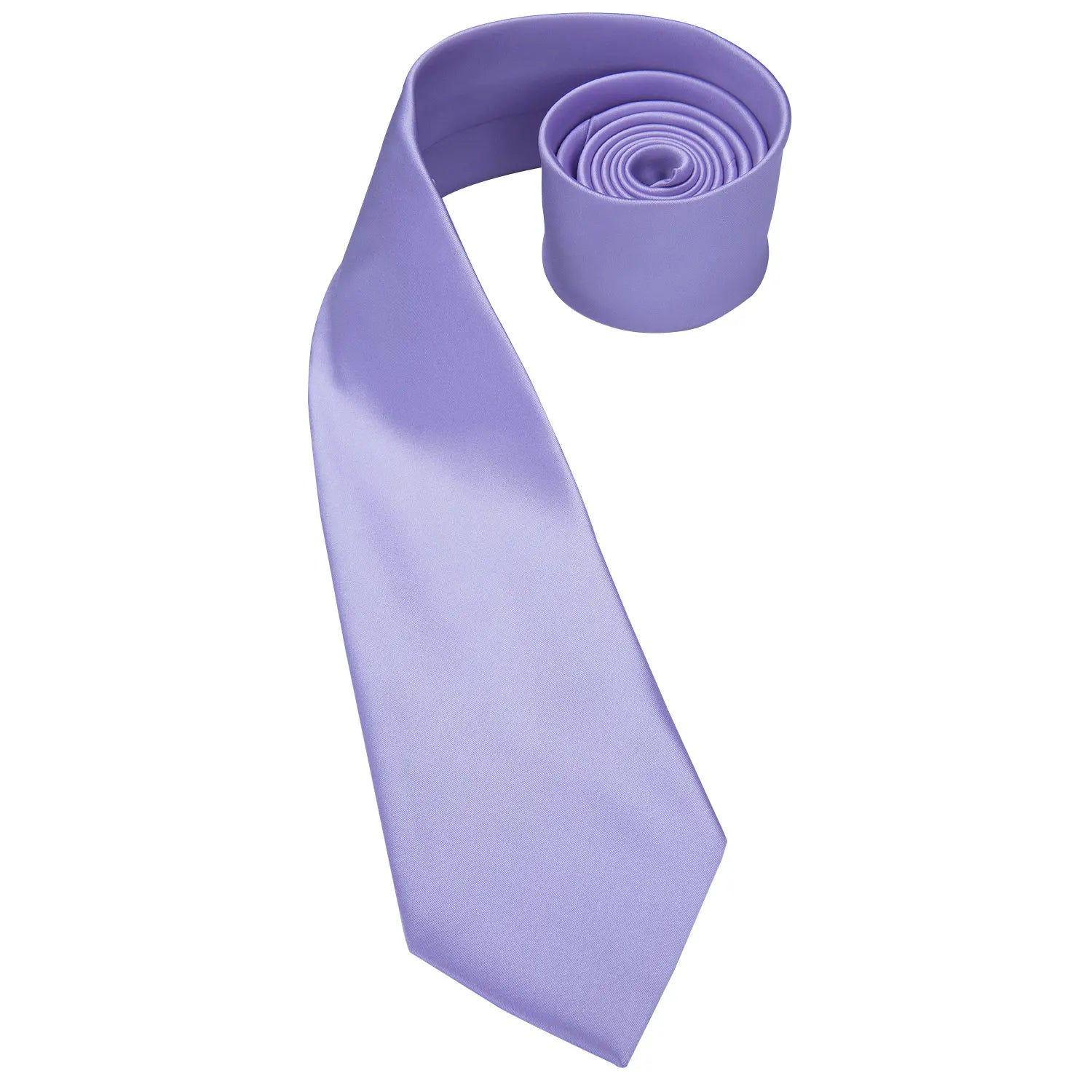 Hi-Tie Gifts For Men Purple Lavender Solid Men's Tie Luxury NeckTie Hanky Cufflinks Set Formal Dress Ties For Men Wedding