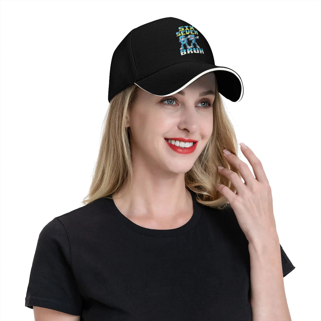 Baseball Cap Bruh 67 Six Seven 6-7 Steal A Brainrot Kids Casquette  Hats Cap , Unique Formal Activities Adjustable Fit Sun Cap
