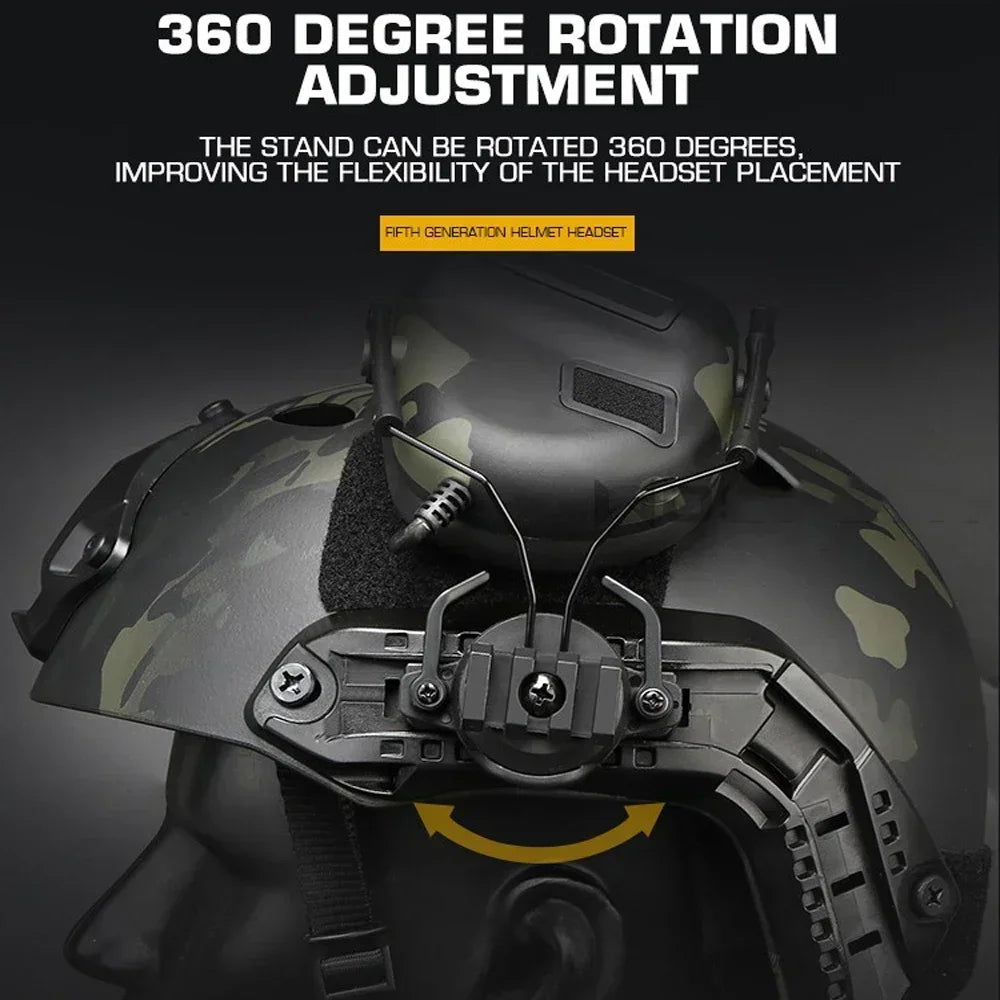 Tactical Gen5 Headset Non-picking Noise-Cancelling Headset For Militar Helmet Headset Baofeng Radio PTT Adapter Mobile Earphone