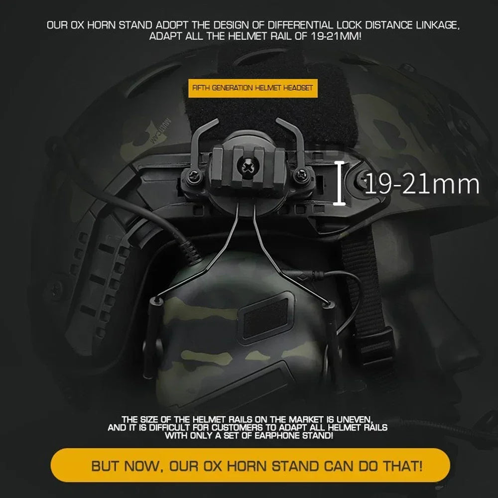 Tactical Gen5 Headset Non-picking Noise-Cancelling Headset For Militar Helmet Headset Baofeng Radio PTT Adapter Mobile Earphone