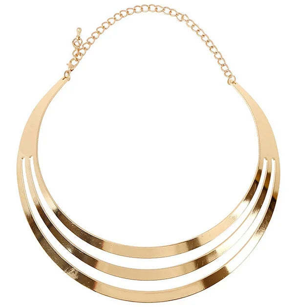 Collier Femme Maxi Necklace Collares Statement Chunky Choker Statement Brand Luxury Gold Color Jewelry Women Fashion Free Gift