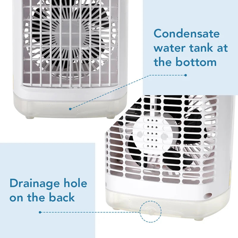 Desktop air conditioner fan small air cooling machine small air conditioner household water cooling fan summer dormitory artifac