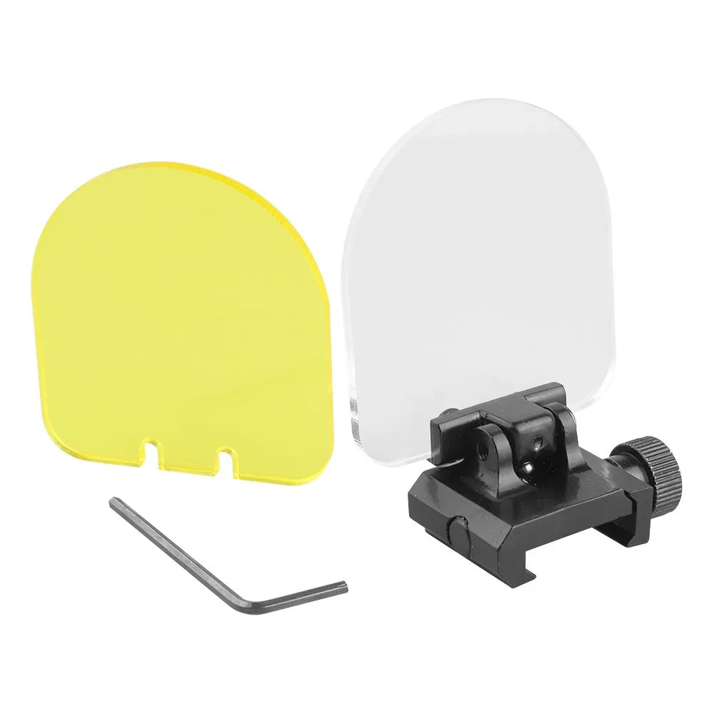 Tactical Flip Up 20mm Scope Mount Transparent Bulletproof Lens Protector Cover Airsoft Riflescope Red Dot Sight Accessories