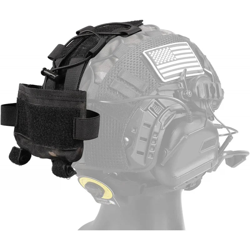 Adjustable Tactical Helmet with Battery Pouch & Cover for Airsoft, Cosplay, Military Gear