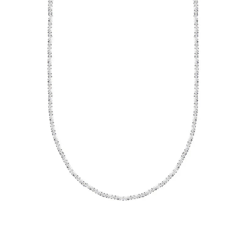 CIAXY Silver Color Clavicle Chain Necklace for Women Minimalist Choker Necklace 2024 Hot Jewelry Collier Femme Collar