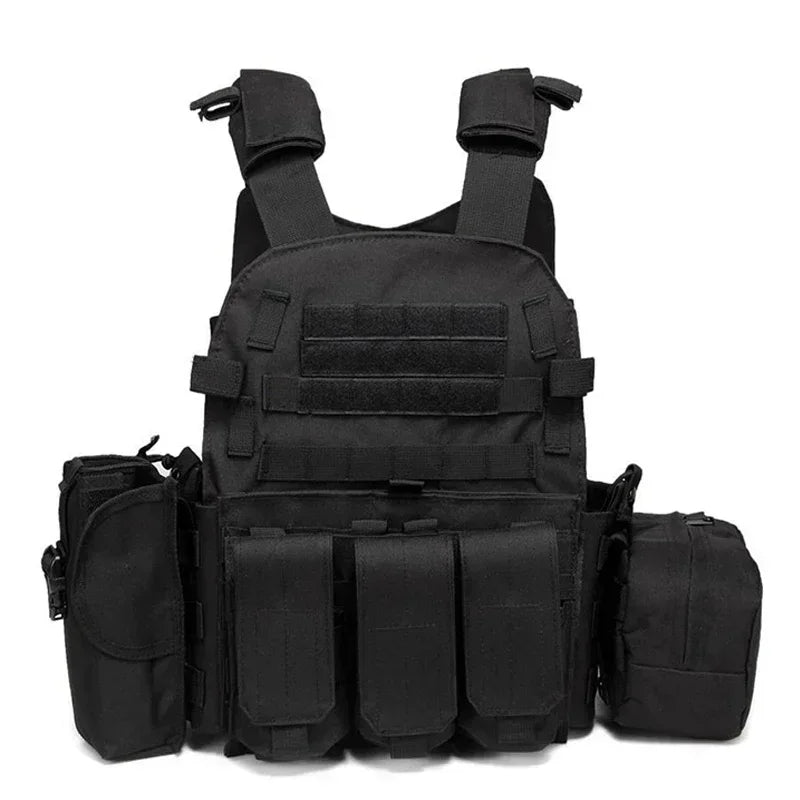 2026 Tactical Vest Body Armor Combat Army Gear Hunting Plate Carrier Airsoft Accessories Wargame Pouch  Vest